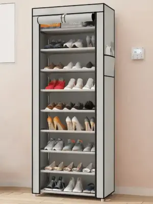 SINGLE ROW ZIPPER SHOE CABINET